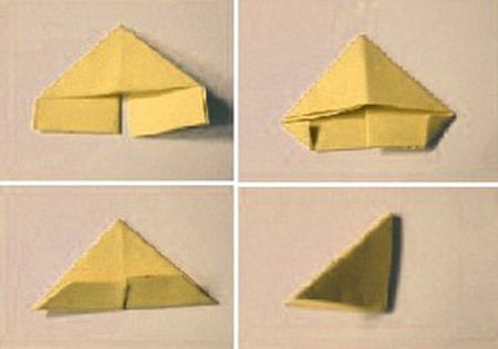 Bước thứ nhất(1): Cách gấp một mảnh ghép origami 2