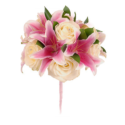 Khéo tay làm hoa cầm tay cho cô dâu bằng hoa Ly tuyệt đẹp