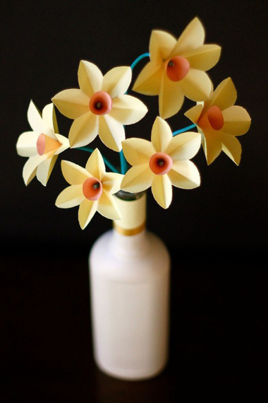 Làm hoa thủy tiên giấy cực giản đơn và đẹp