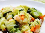 Bắp cải cuộn tôm, món ăn thanh khiết,ngon miệng và đẹp mắt