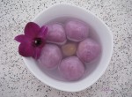 Chè trôi nước khoai lang tím nóng hổi, thơm ngon