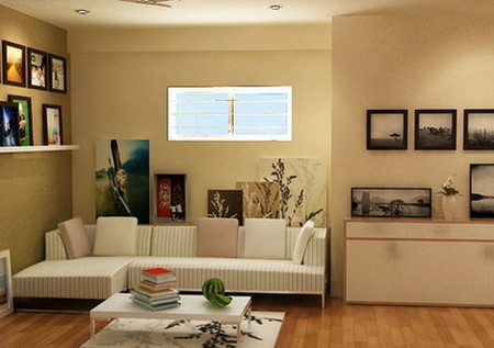 Sử dụng sofa trong phòng khách hẹp của căn hộ chung cư 2 Sử dụng sofa trong phòng khách hẹp của căn hộ chung cư 2