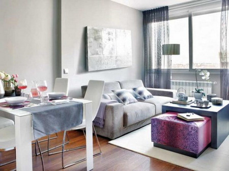 Sử dụng sofa trong phòng khách hẹp của căn hộ chung cư 4 Sử dụng sofa trong phòng khách hẹp của căn hộ chung cư 4