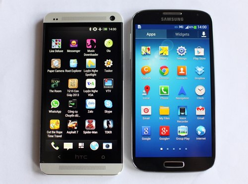 So sánh nhanh giữa Galaxy S4 với Galaxy S3, Note 2, HTC One và iPhone 5 1 HTC One "đọ dáng" cùng Galaxy S4