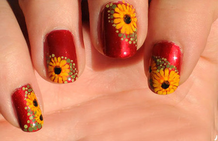 Mẫu nail hoa vô cùng dịu dàng và lãng mạn 10 Mẫu nail hoa vô cùng dịu dàng và lãng mạn 10