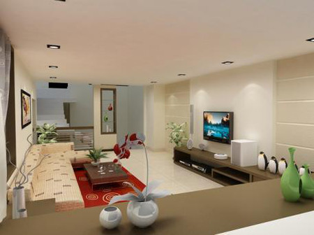 Trang trí và sắp xếp nội thất cho phòng khách nhà chung cư 5 Không quá cầu kỳ trong cách trang trí và bày biện đồ đạc. Tiện nghi tối giản làm nên phong cách nghệ thuật hiện đại cho phòng khách nhưng vẫn thật gần gũi.