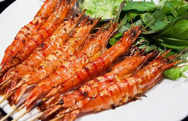 Tôm sú nướng quế 1