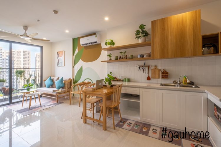 Phòng ngủ 5 Căn hộ 40 m2 1 phòng ngủ nhỏ đẹp