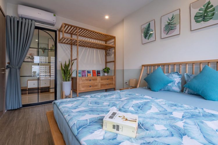 Phòng ngủ 1 Căn hộ 40 m2 2 phòng ngủ nhỏ đẹp