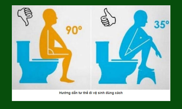 Cần ngồi xổm đúng tư thế khi đi vệ sinh 1 Cần ngồi xổm đúng tư thế khi đi vệ sinh 1
