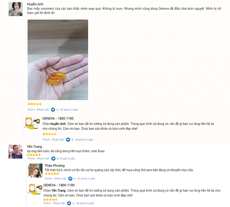 Khách hàng review về Oeneva Tuệ Linh 8 Khách hàng review về Oeneva Tuệ Linh 8