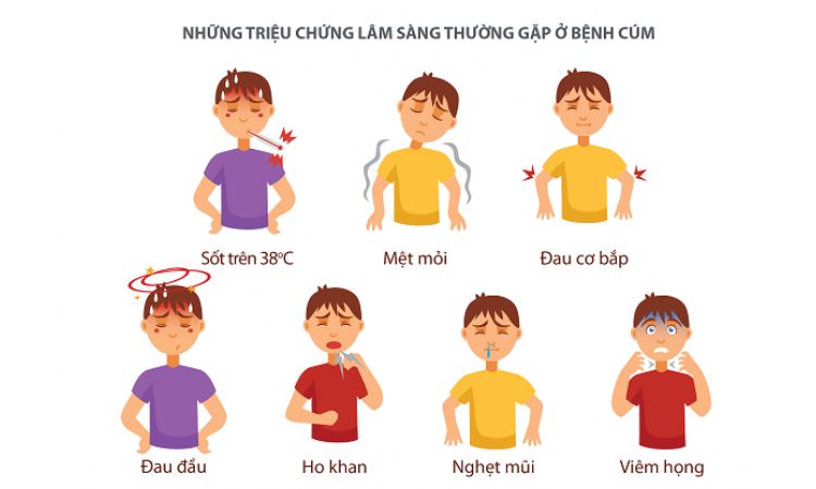 Triệu chứng bệnh cảm cúm 1 Triệu chứng bệnh cảm cúm 1